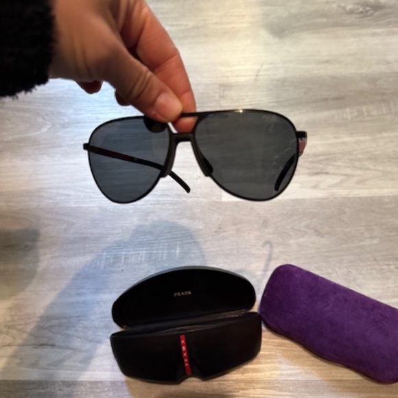 Prada aviator glasses NEW with case